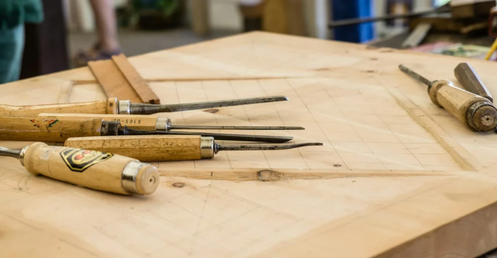 Photo d'outils pour le bois